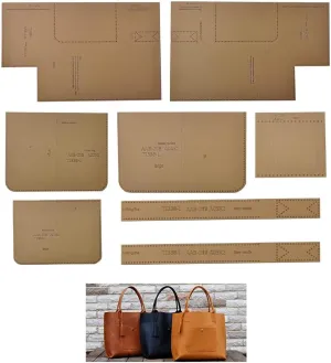NW AAB-208 Handbag Shoulder Bag Acrylic Template Leather Pattern Acrylic Leather Pattern Leather Templates for Shoulder Bags (Large(11.8x16.1x3.9inch))