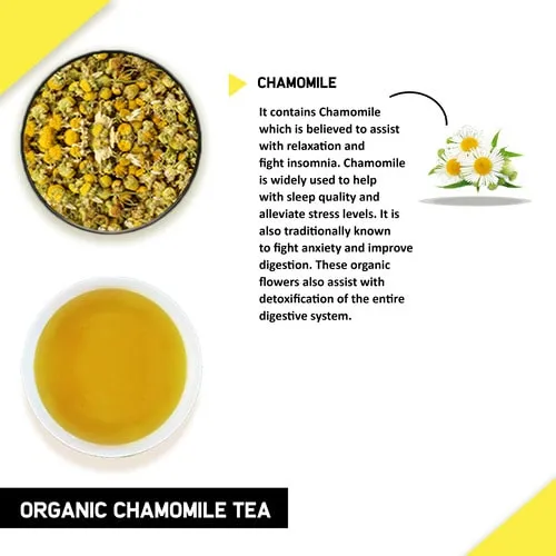 Organic Chamomile Tea (Certified Organic, Whole Flowers) - Detox Tea and Calming Tisane
