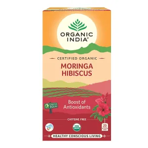 Organic India Moringa Hibiscus Infusion Tea Bags