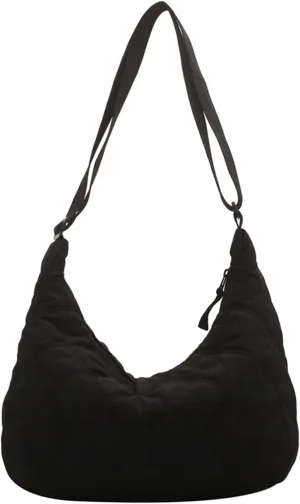 Quilted Bags For Women Crossbody Lightweight Padding Puffer Tote Bag Trendy Y2k Puffy Shoulder Bag Trendy Y2k Hobo Bag