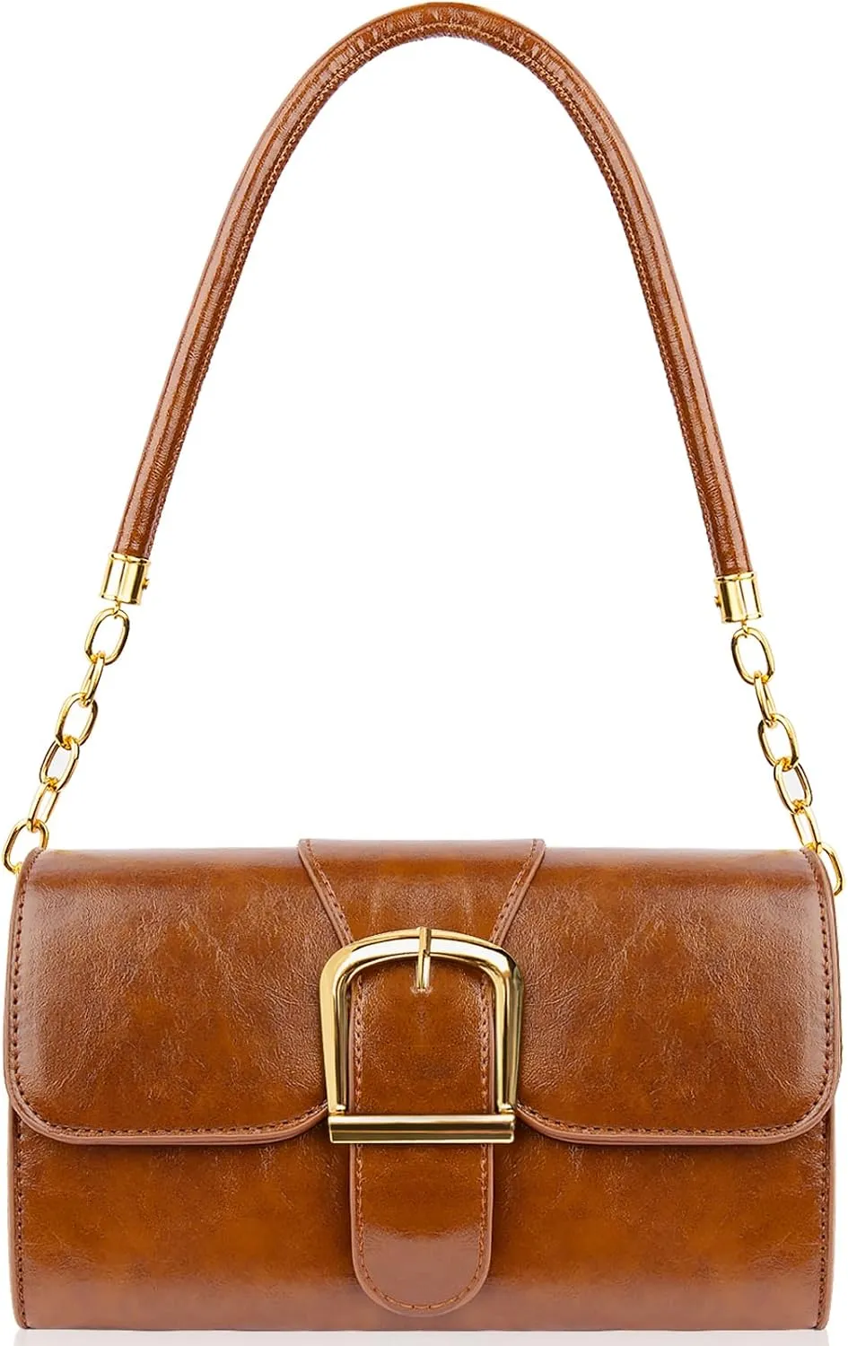 Shoulder Bag for Women, Cute Soft PU Leather Small Purse Handbags, Trendy Underarm Bag Tote Clutch Purses for Women