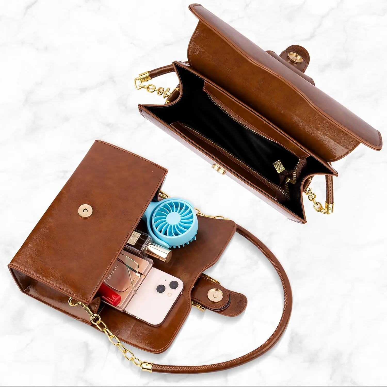 Shoulder Bag for Women, Cute Soft PU Leather Small Purse Handbags, Trendy Underarm Bag Tote Clutch Purses for Women