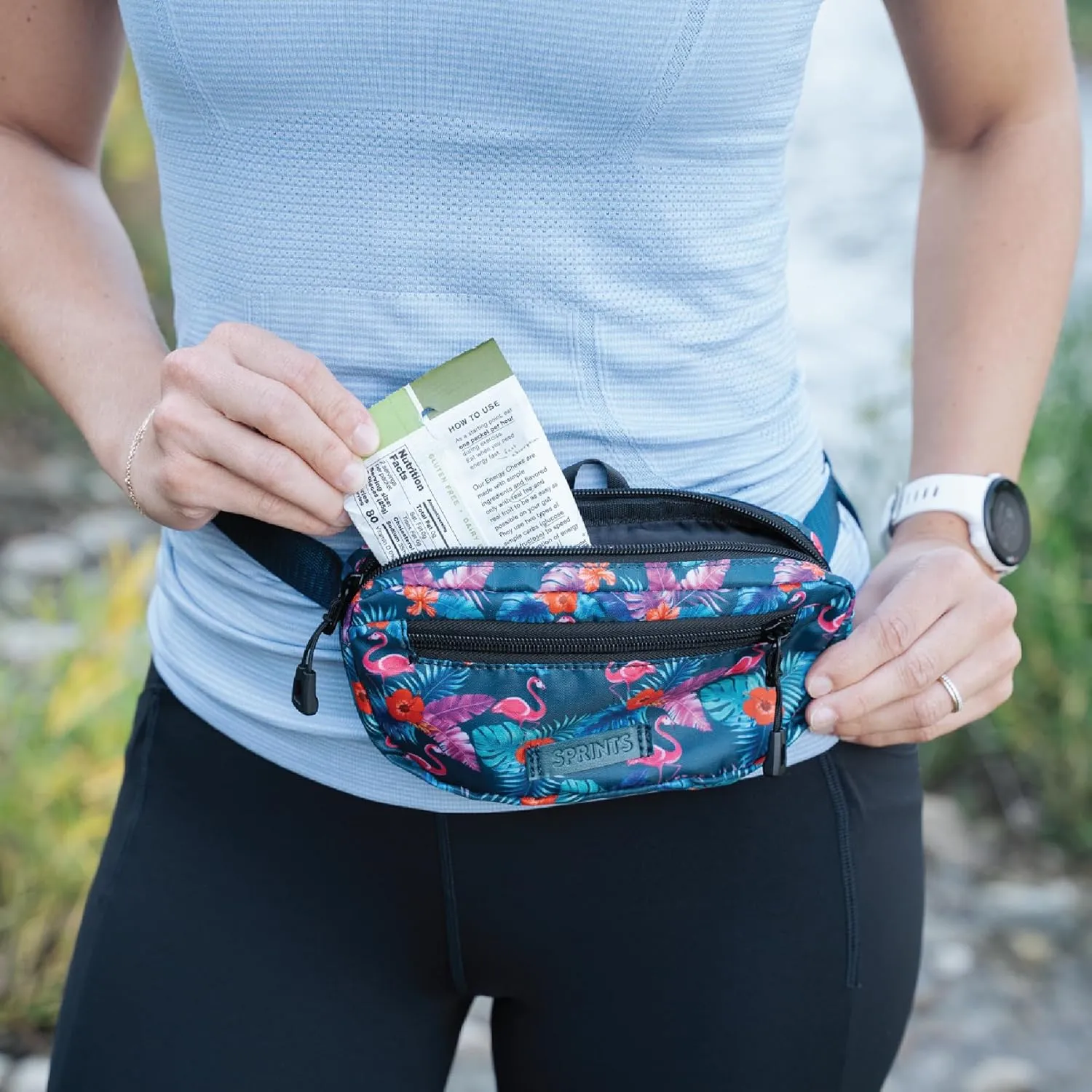Sprints Small Cross Body Sling It Bag (Flamingos)