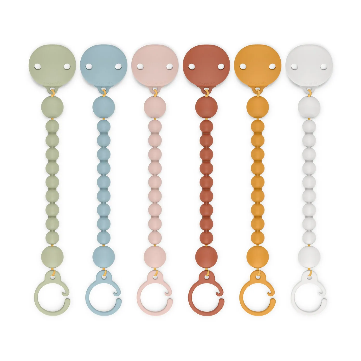 Suavinex Colour Essence Silicone Bobble Soother Clip - Soft Grey