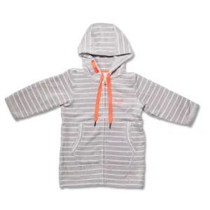 Swim Hoodie Grey with Coral Trim – Babies   Tots