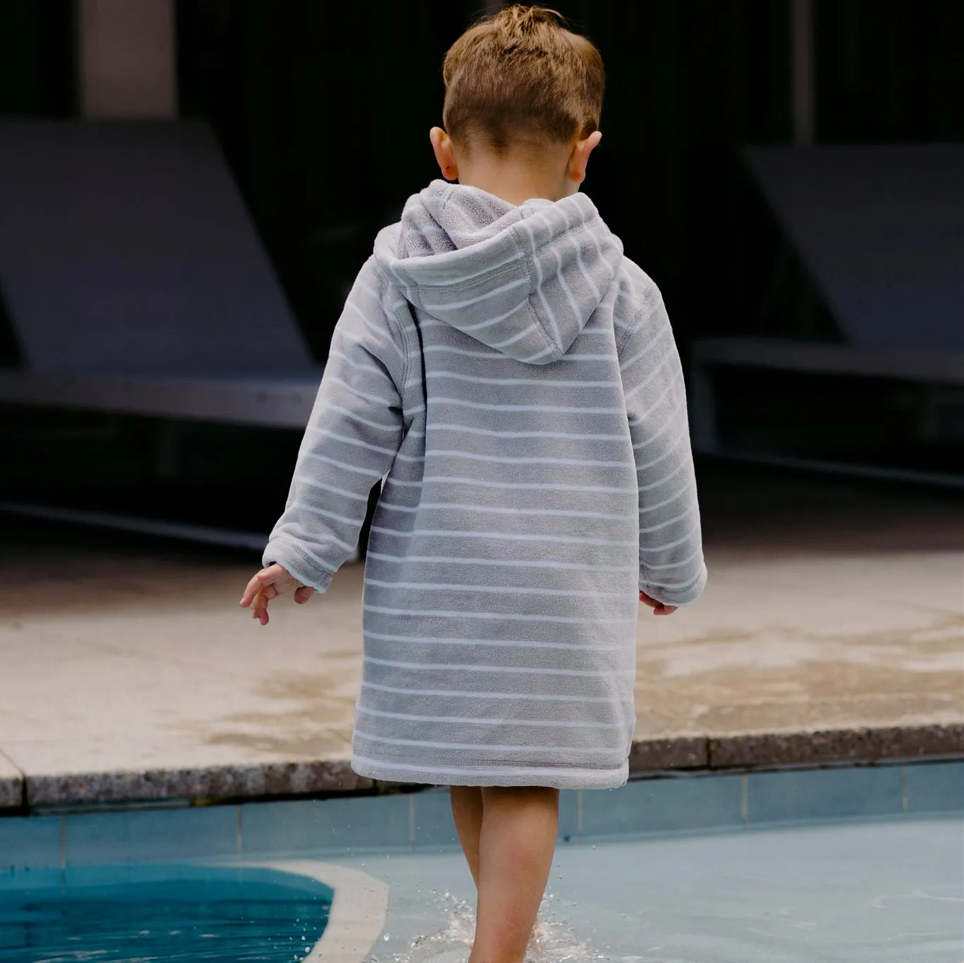Swim Hoodie Grey with Lemon Trim – Babies   Tots