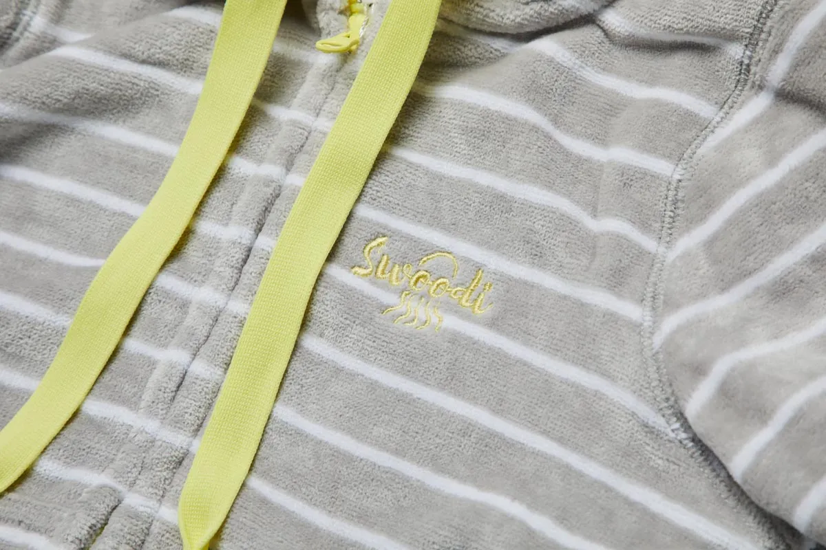 Swim Hoodie Grey with Lemon Trim – Babies   Tots