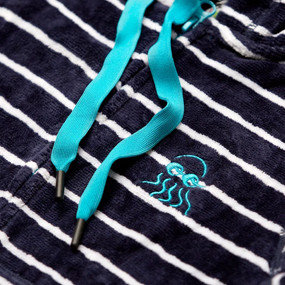 Swim Hoodie Navy with Blue Trims – Babies   Tots