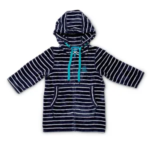 Swim Hoodie Navy with Blue Trims – Babies   Tots