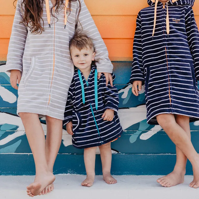 Swim Hoodie Navy with Blue Trims – Babies   Tots