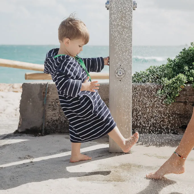 Swim Hoodie Navy with Green Trims – Babies   Tots