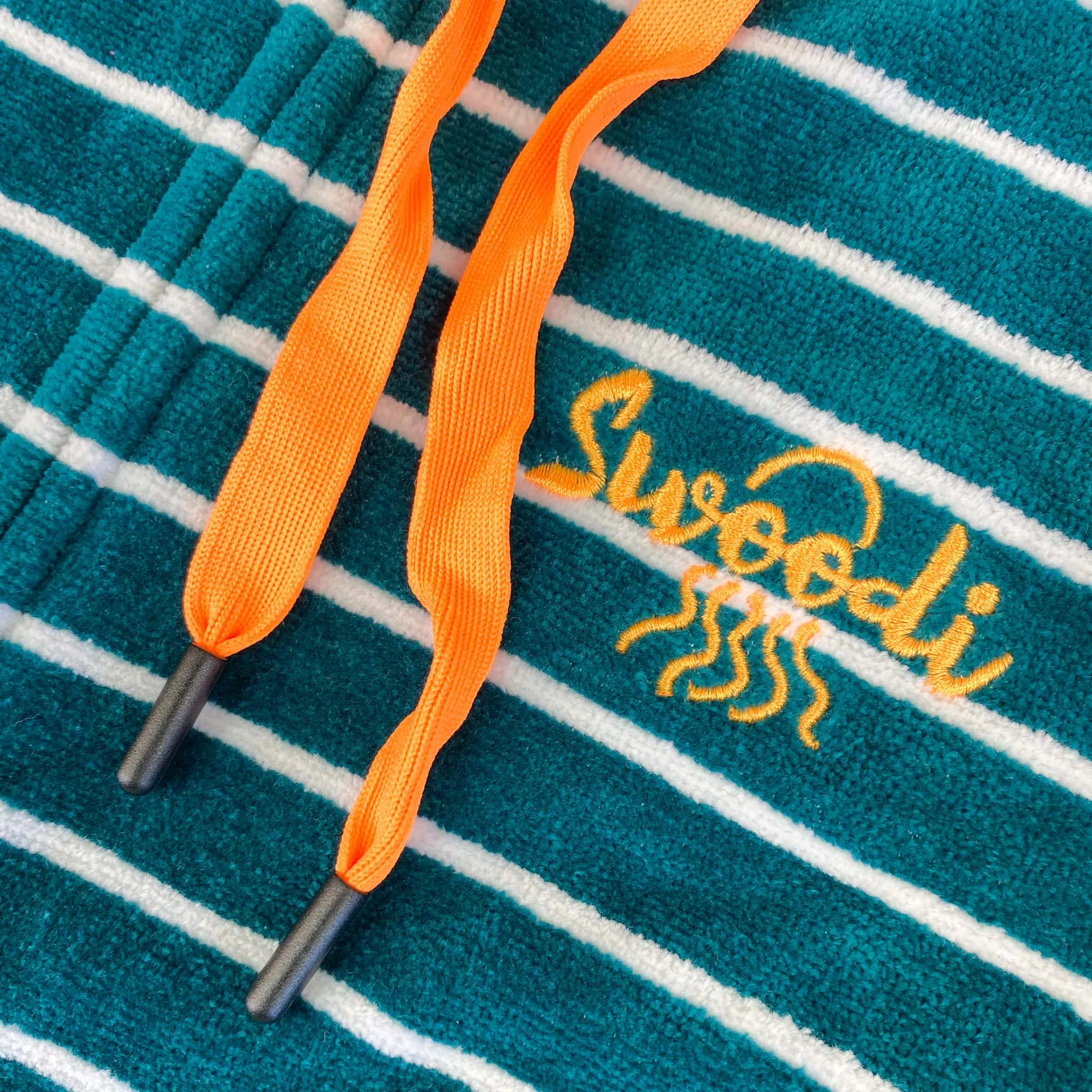 Swim Hoodie Turquoise Waters with Citrus Trim - Babies   Tots