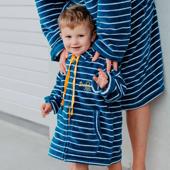 Swim Hoodie Turquoise Waters with Citrus Trim - Babies   Tots