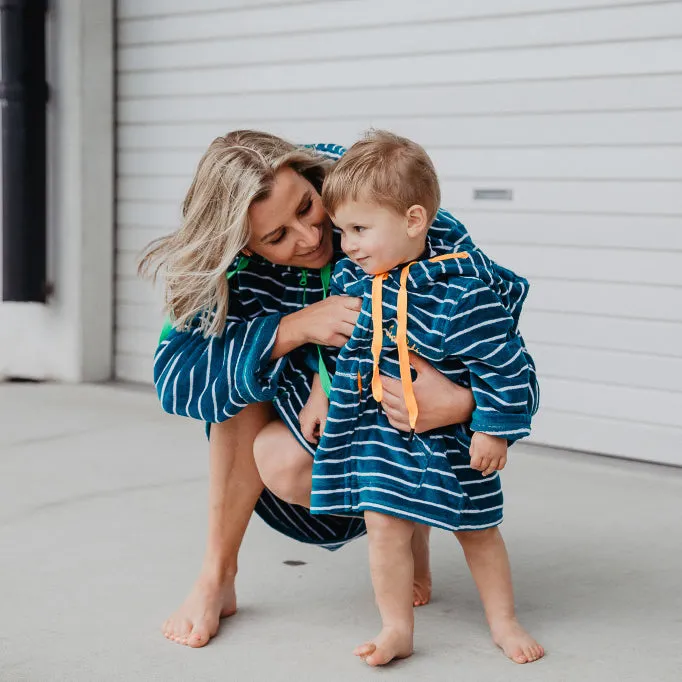 Swim Hoodie Turquoise Waters with Citrus Trim - Babies   Tots