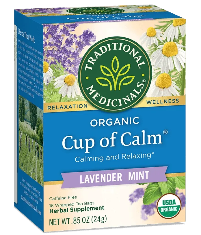 Traditional Medicinals - Organic Cup of Calm® Tea, 16 Bags