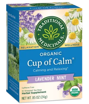 Traditional Medicinals - Organic Cup of Calm® Tea, 16 Bags