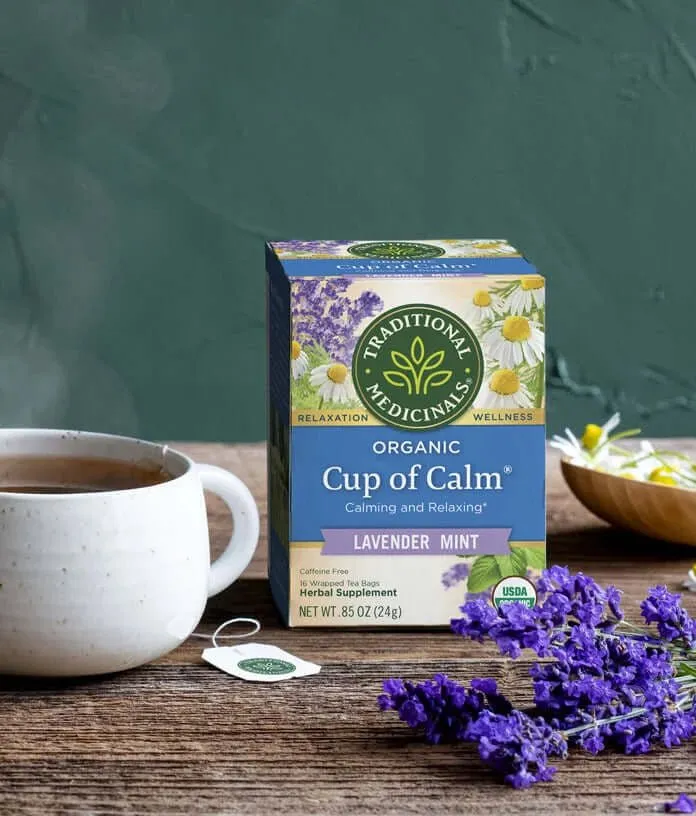 Traditional Medicinals - Organic Cup of Calm® Tea, 16 Bags
