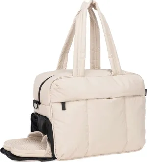 Travel Duffel Bag Down Duffel Bag Large Capacity Women Shoulder Bags Multifunctional Large Capacity Dry Wet Separation Hand Bag(White)