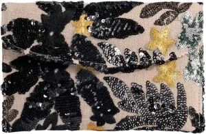 Verdusa Women's Floral Embroidery Sequin Evening Clutch Bags Party Purses