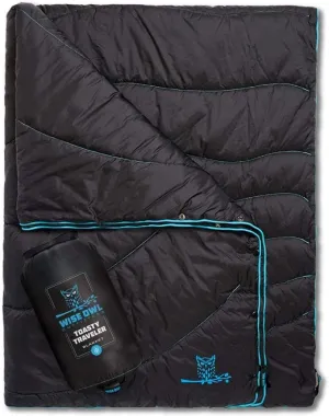 Wise Owl Outfitters Nylon Camping Blanket - Packable & Waterproof Camping Quilt - Stadium Blanket, Backpacking, Camping, Travel, and Hiking