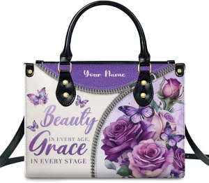 Womens Handbag - Flowers Tote Bags for Women gifts - Shoulder Purses for Shopping Daily Use - PU Leather Bag