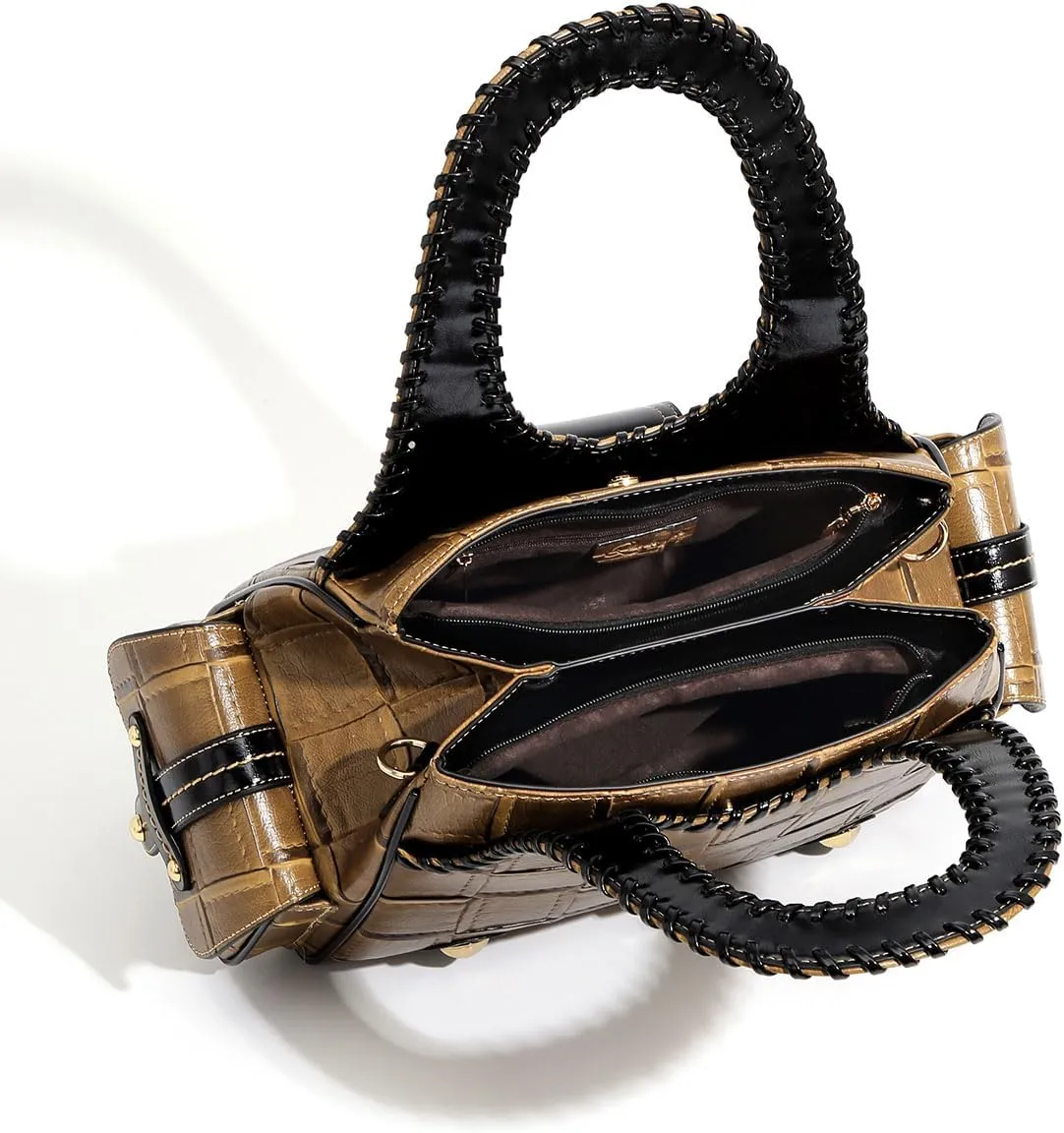 Women's Handbag Set, woven leather for women Large Capacity Multi-layer 2025 new in crossbody bags Bag woman Fashionable