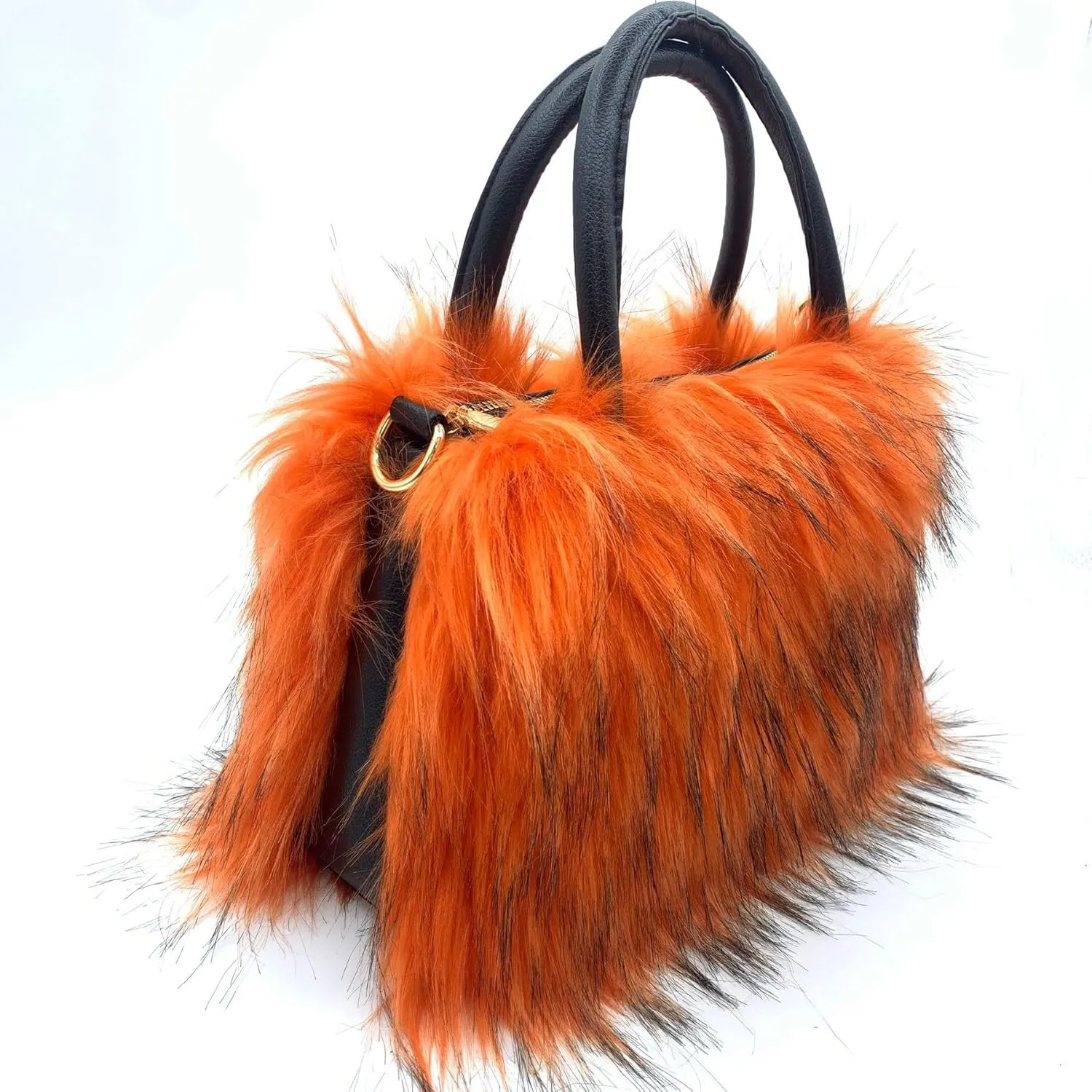 Women's Shoulder Handbags Faux Fur Tote Bag Fluffy Satchel Handbags for Women, Mom, Friend, Bridesmaids