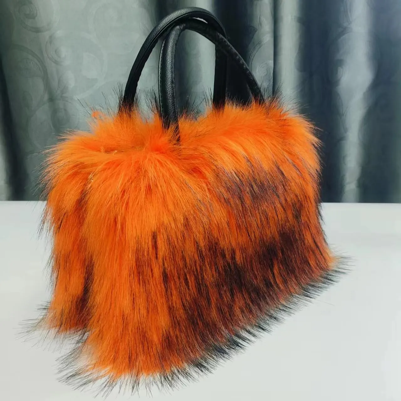 Women's Shoulder Handbags Faux Fur Tote Bag Fluffy Satchel Handbags for Women, Mom, Friend, Bridesmaids
