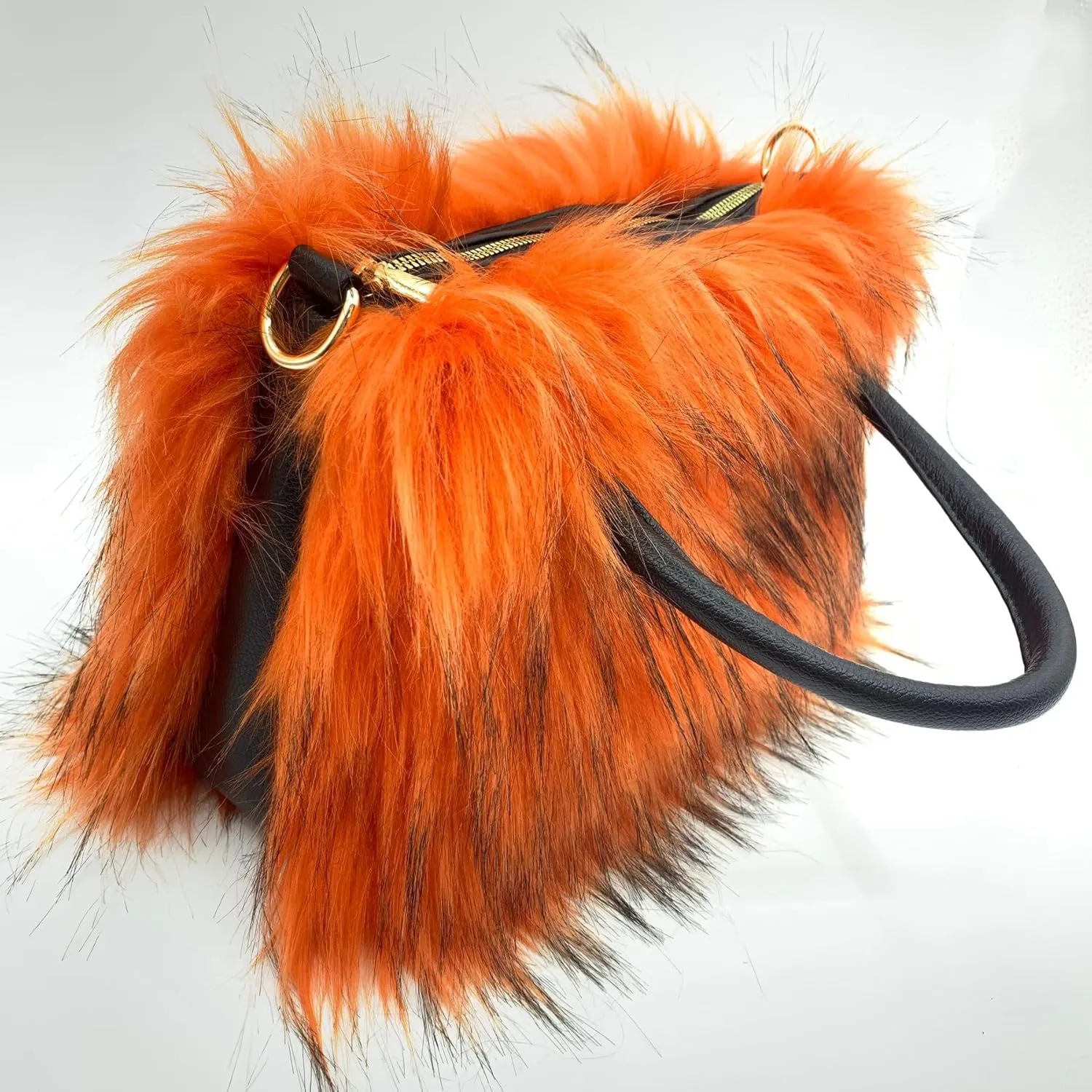 Women's Shoulder Handbags Faux Fur Tote Bag Fluffy Satchel Handbags for Women, Mom, Friend, Bridesmaids