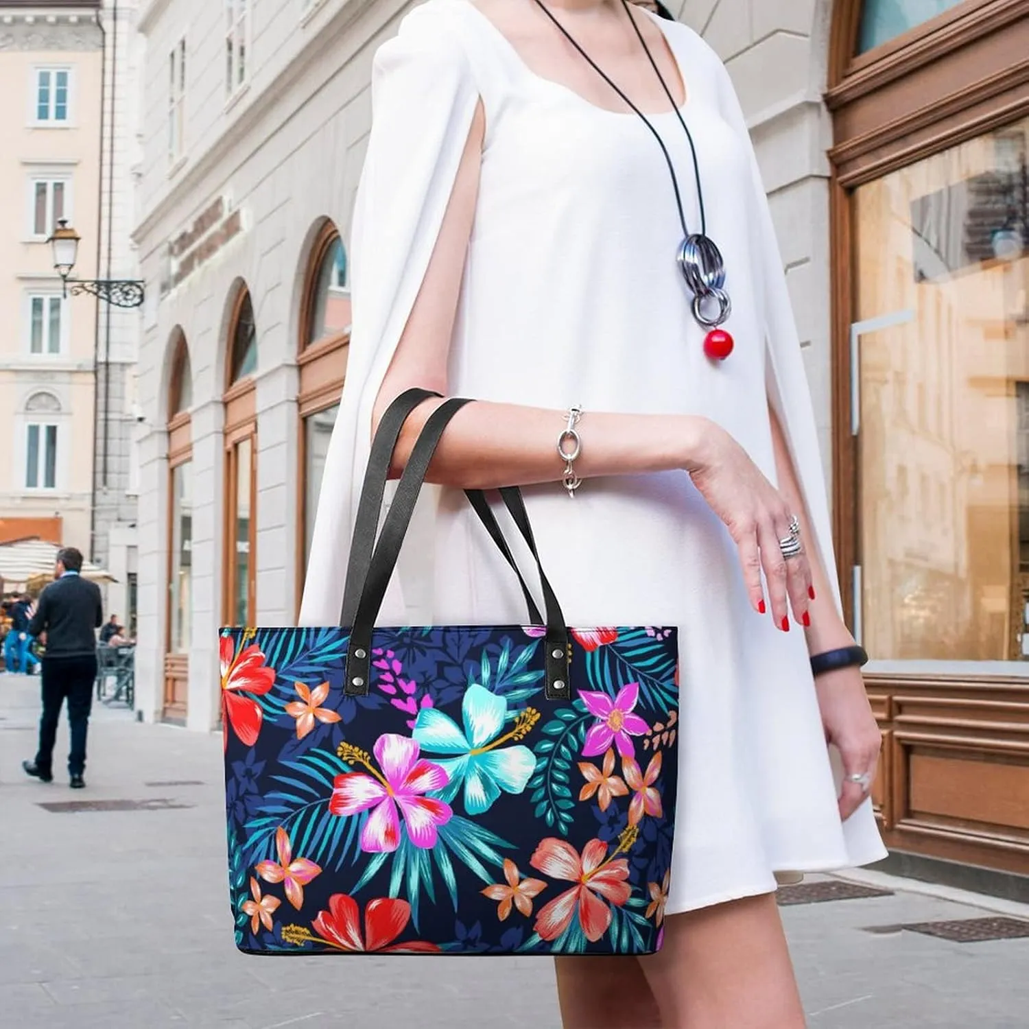 Women's Soft Leather Portable Handbags Tote Purses Shoulder Bucket Bags