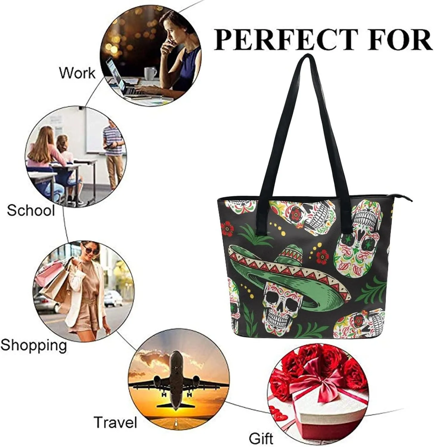 Women's Soft Leather Portable Handbags Tote Purses Shoulder Bucket Bags