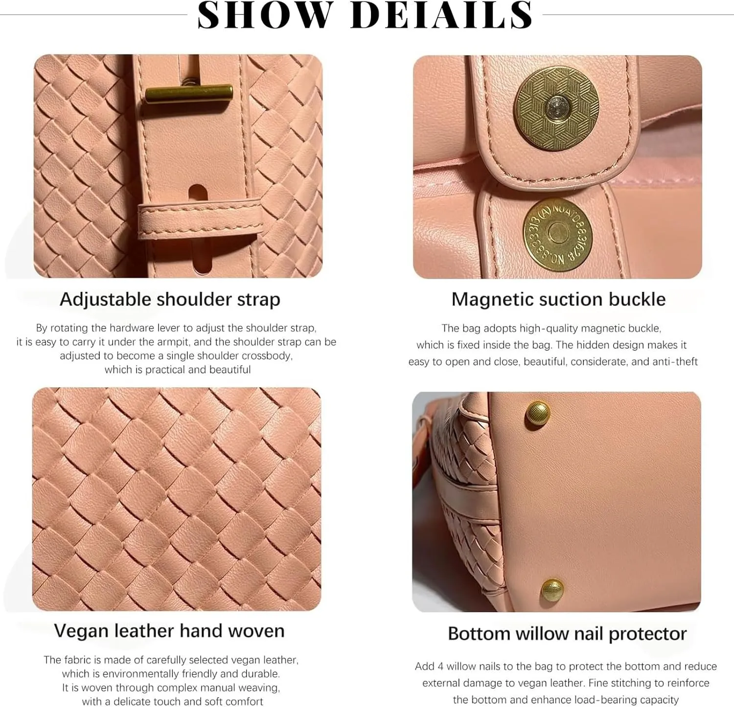 Woven Tote Bag For Women, Fashion Crossbody Shoulder Bag, Casual Top-handle Handbags, and Travel Purses Phone Bag